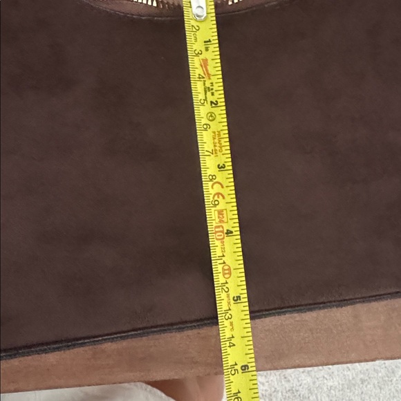 Source Unknown Dark Brown Suede Hobo Bag - Picture 5 of 5